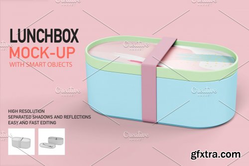 CreativeMarket - LUNCHBOX MOCK-UP SET 4287888