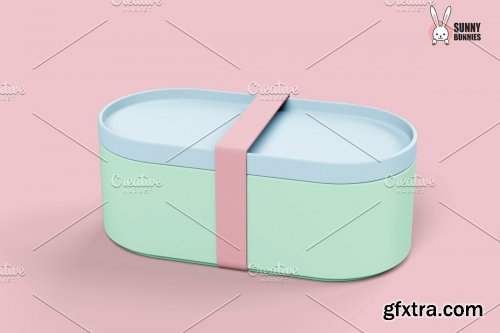 CreativeMarket - LUNCHBOX MOCK-UP SET 4287888