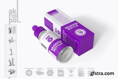 CreativeMarket - Dropper Bottle Mock-up 4292935