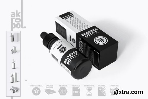 CreativeMarket - Dropper Bottle Mock-up 4292935