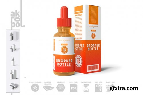 CreativeMarket - Dropper Bottle Mock-up 4292935