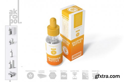 CreativeMarket - Dropper Bottle Mock-up 4292935