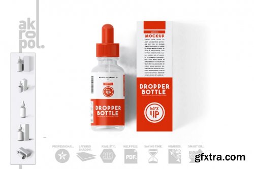 CreativeMarket - Dropper Bottle Mock-up 4292935