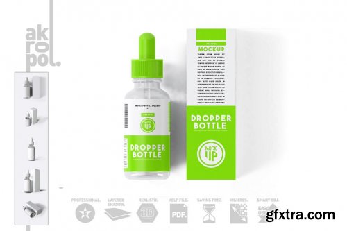 CreativeMarket - Dropper Bottle Mock-up 4292935