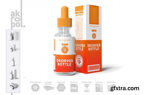 CreativeMarket - Dropper Bottle Mock-up 4292935