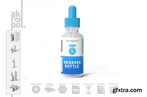 CreativeMarket - Dropper Bottle Mock-up 4292935