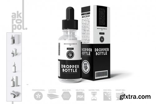 CreativeMarket - Dropper Bottle Mock-up 4292935