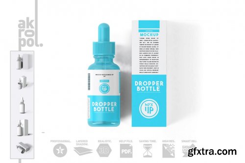 CreativeMarket - Dropper Bottle Mock-up 4292935