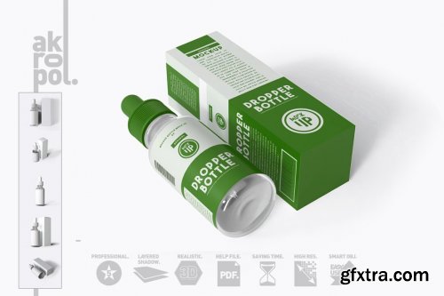 CreativeMarket - Dropper Bottle Mock-up 4292935