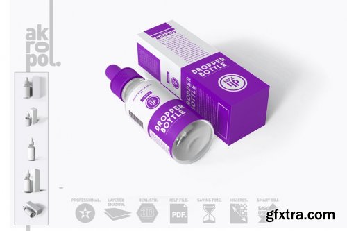 CreativeMarket - Dropper Bottle Mock-up 4292935