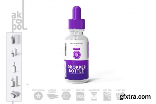 CreativeMarket - Dropper Bottle Mock-up 4292935