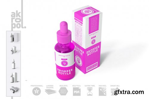 CreativeMarket - Dropper Bottle Mock-up 4292935