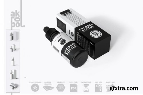 CreativeMarket - Dropper Bottle Mock-up 4292935