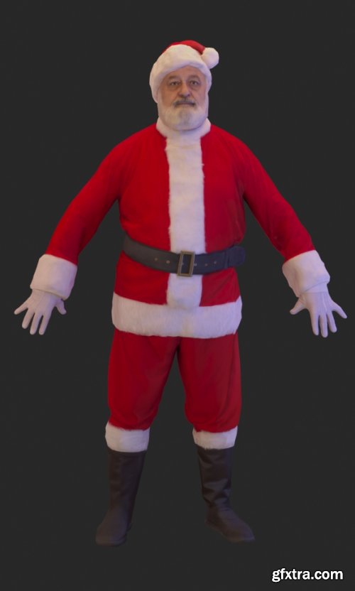 Santa Claus Pose 01 3d model