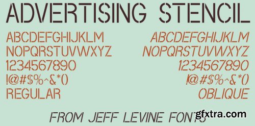 Advertising Stencil JNL Complete Family