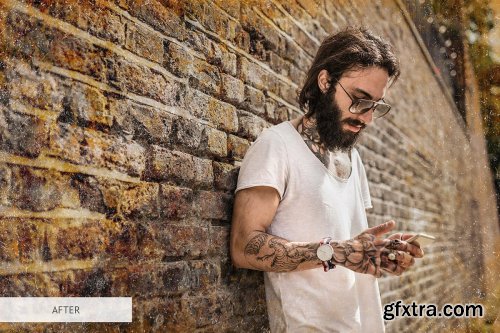 CreativeMarket - Grunge Style Photoshop Overlays 4366665