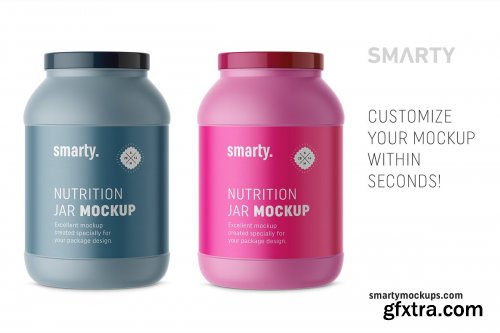 CreativeMarket - Matt nutrition jar mockup 4325093