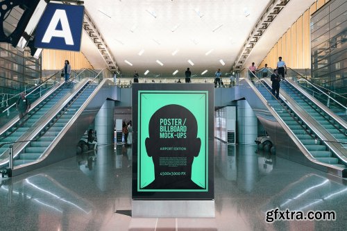 Poster Billboard Mock-ups - Airport Edition