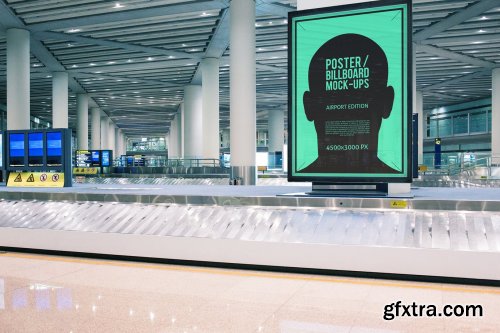 Poster Billboard Mock-ups - Airport Edition