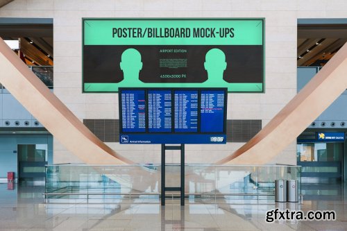 Poster Billboard Mock-ups - Airport Edition