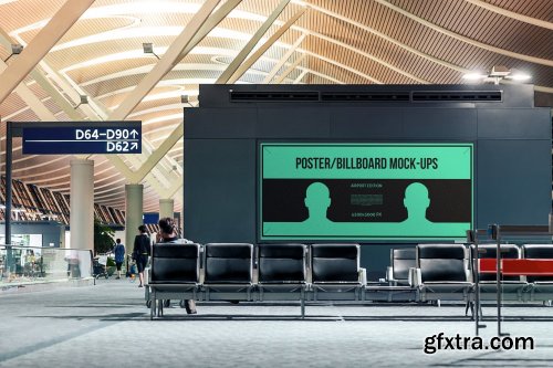 Poster Billboard Mock-ups - Airport Edition