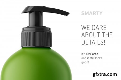 CreativeMarket - Matt cosmetic bottle mockup 4357800