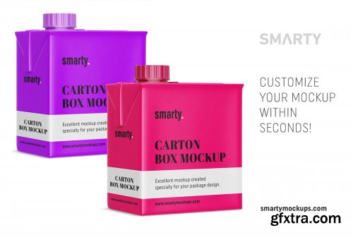 CreativeMarket - Carton box mockup 4357839