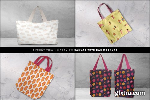 CreativeMarket - Tote Bag Mockup Set 4125819