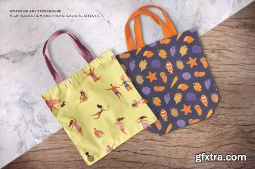 CreativeMarket - Tote Bag Mockup Set 4125819