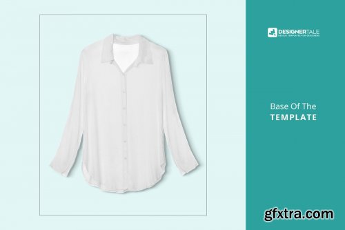 CreativeMarket - Female Full Sleeve Shirt Mockup 4103678