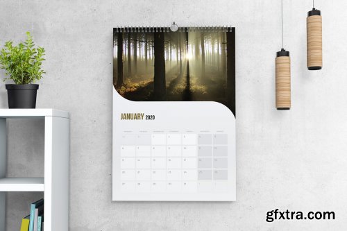 CreativeMarket - 2020 Calendar Template 4401115