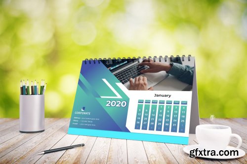 CreativeMarket - Desk Calendar 2020 4384138