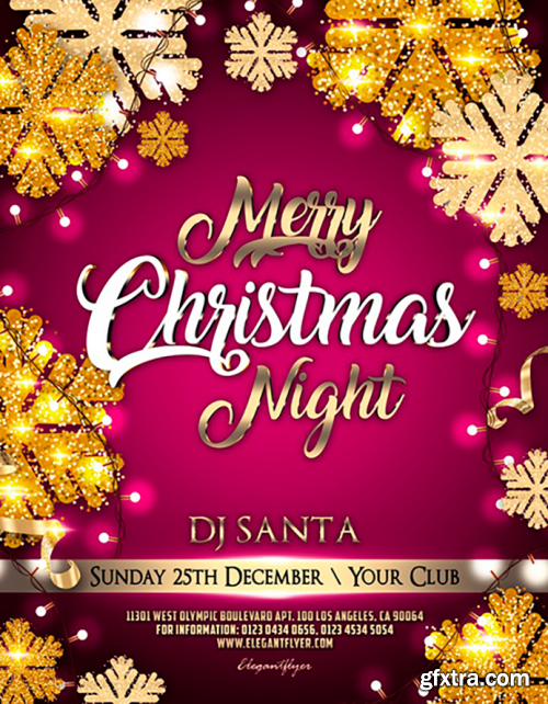 Merry Christmas Night – Flyer Template