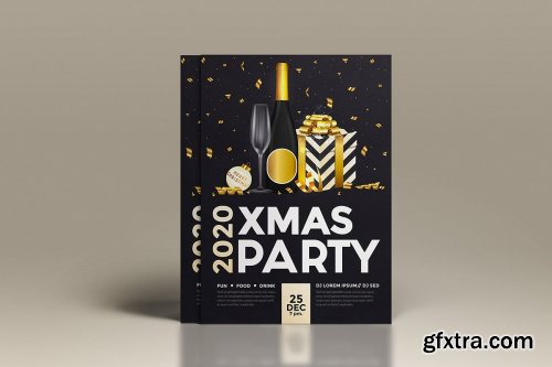 CreativeMarket - Christmas and Happy New Year flyers 4356290