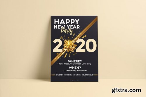 CreativeMarket - Christmas and Happy New Year flyers 4356290