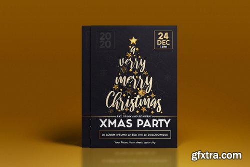 CreativeMarket - Christmas and Happy New Year flyers 4356290