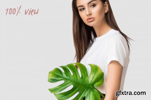 CreativeMarket - Female Tshirt Mockup Set + Free Demo 3837184