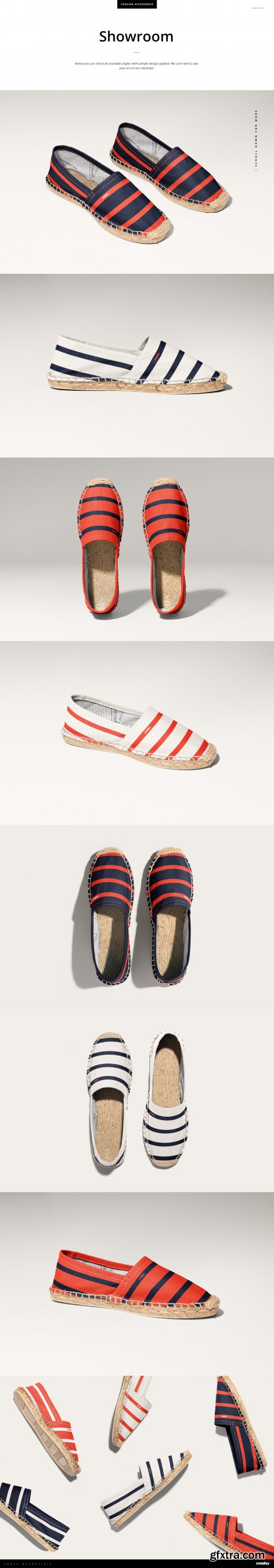 CreativeMarket - Canvas Espadrilles Mockup Set 4195539