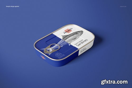 CreativeMarket - Sardine Fish Tin Can Mockup Set 4177576