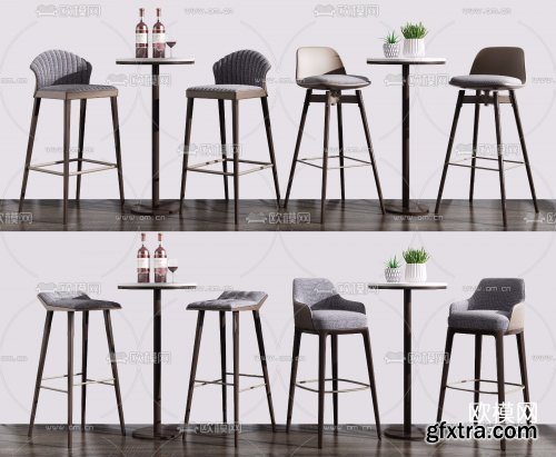 Barstools 07 3D models