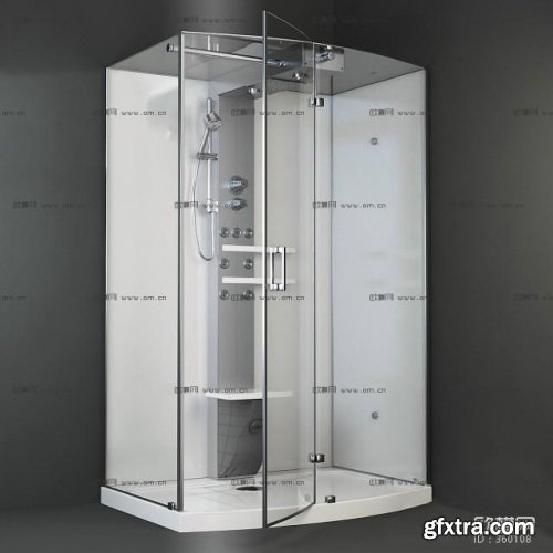 Modern shower room 3D model