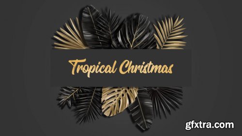 Black And Gold Tropical Pack 14035096