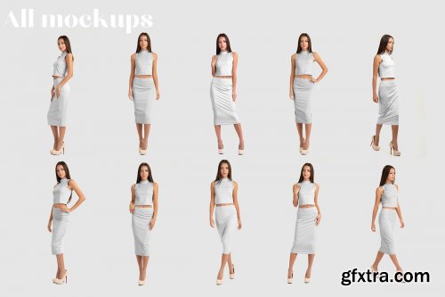 CreativeMarket - Female Dress Mockups 4392041