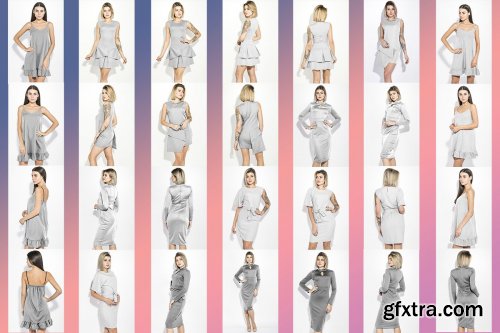 CreativeMarket - Female Dress Mockups 4392041