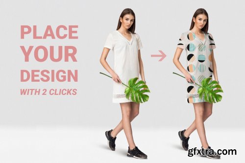 CreativeMarket - Female Dress Mockups 4392041