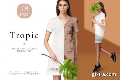 CreativeMarket - Female Dress Mockups 4392041