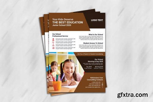 CreativeMarket - Admission Flyer Templates 4408301