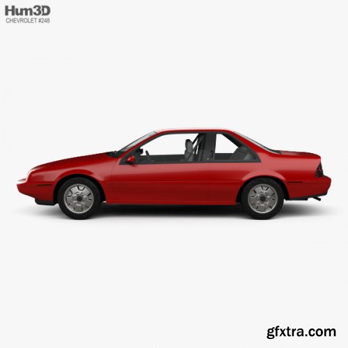 Chevrolet Beretta GT with HQ interior 1988 3D model