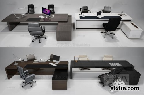 Modern office Set 3d model