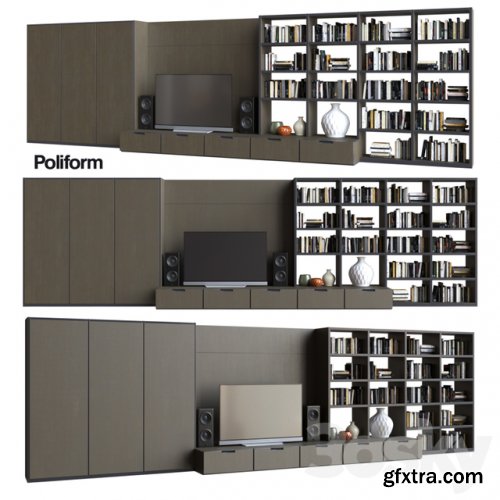 POLIFORM VARENNA SISTEMI GIORNO WALL SYSTEM 15